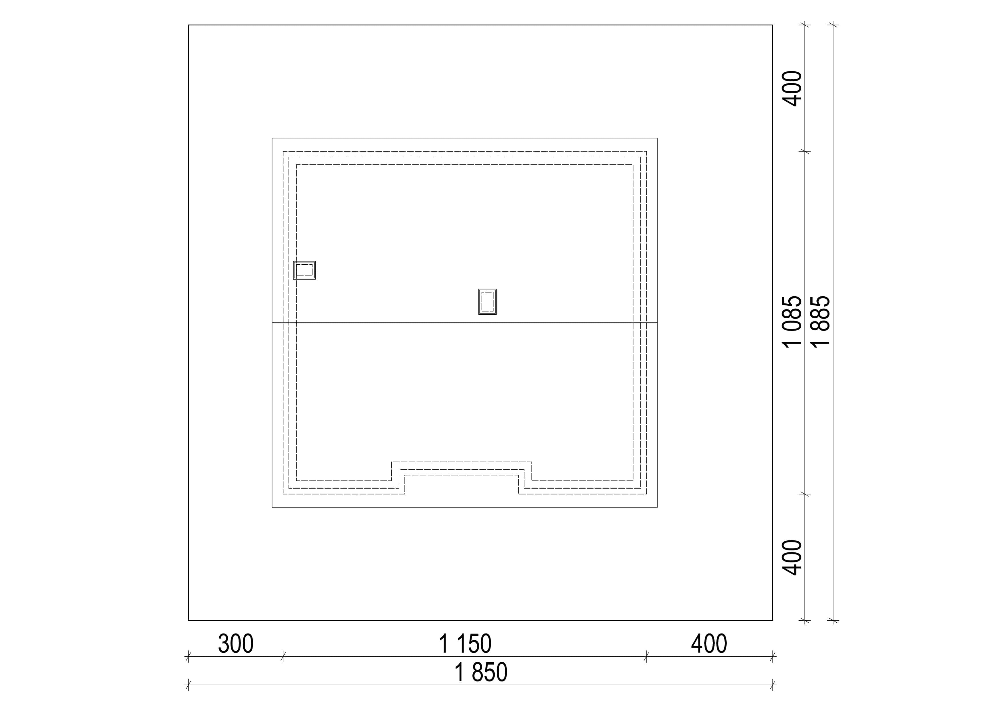 Sytuacja na działce